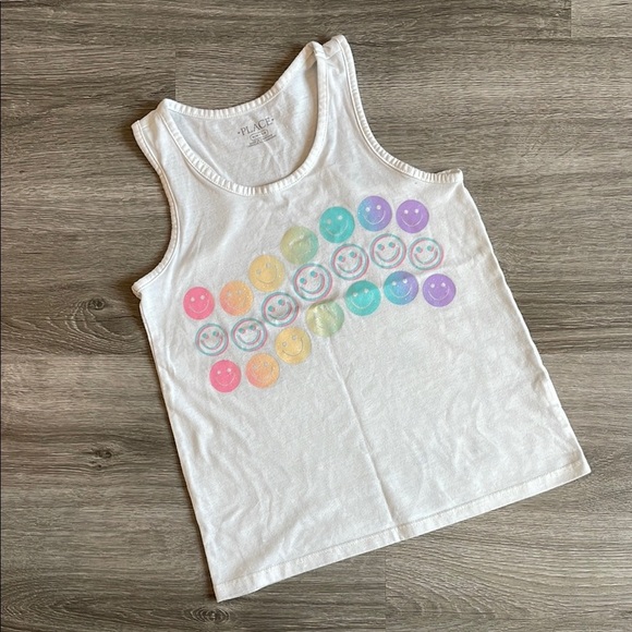 The Children's Place White Smiley Tank Top - Picture 1 of 3